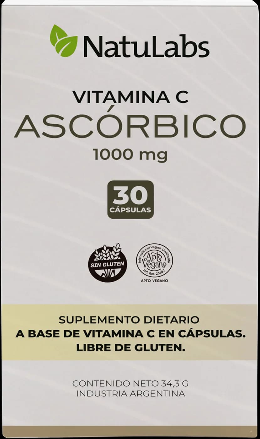 Vitamina C NatuLabs, caja de frente