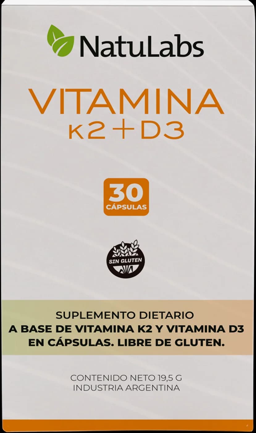 Vitamina K2 + D3 NatuLabs, caja de frente